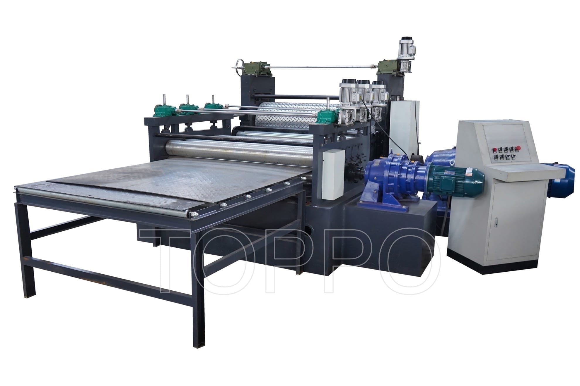 One-Roller Pattern Steel Embossing Machine for Metal Sheet Texturing