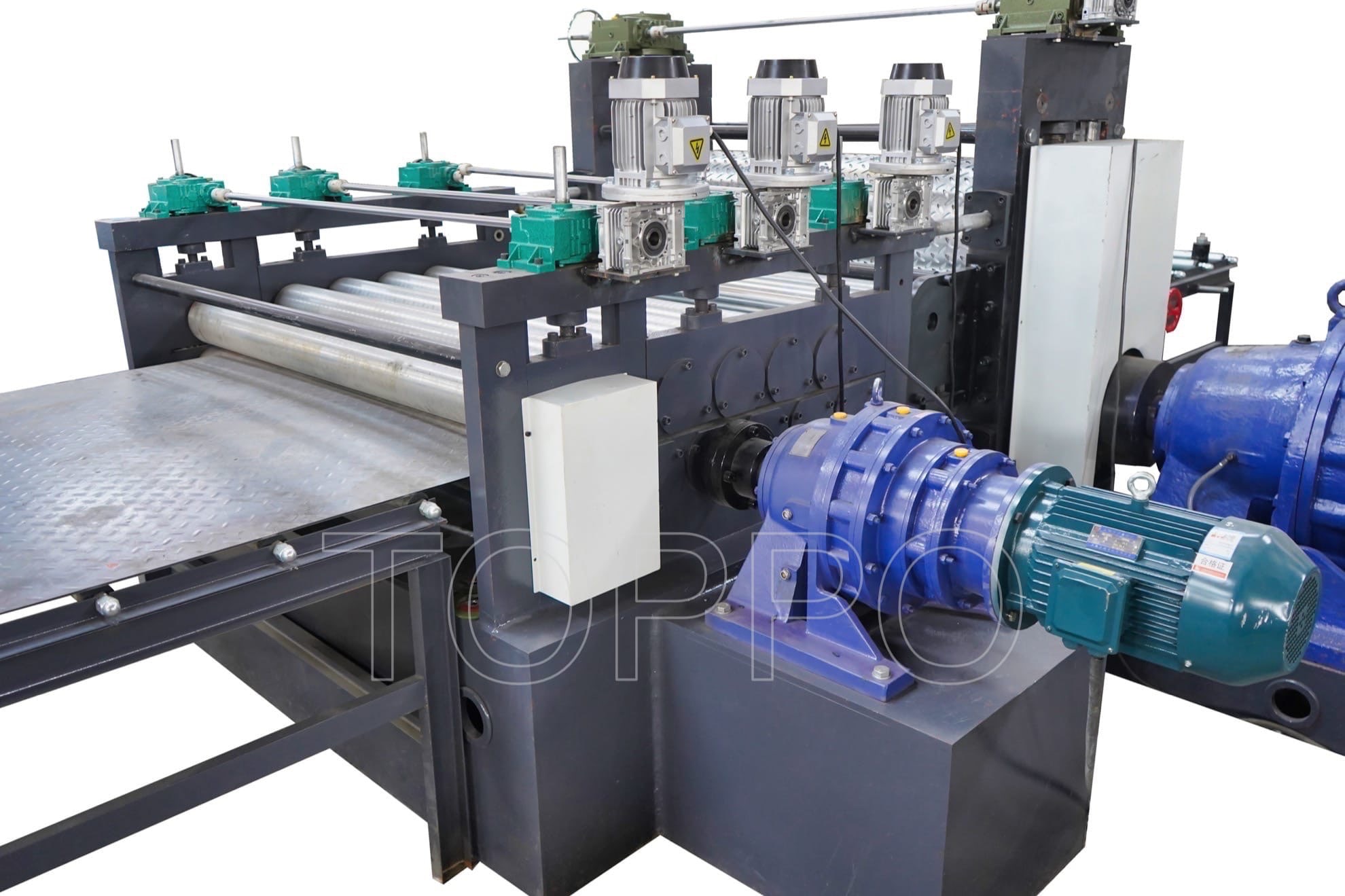 One-Roller Pattern Steel Embossing Machine for Metal Sheet Texturing