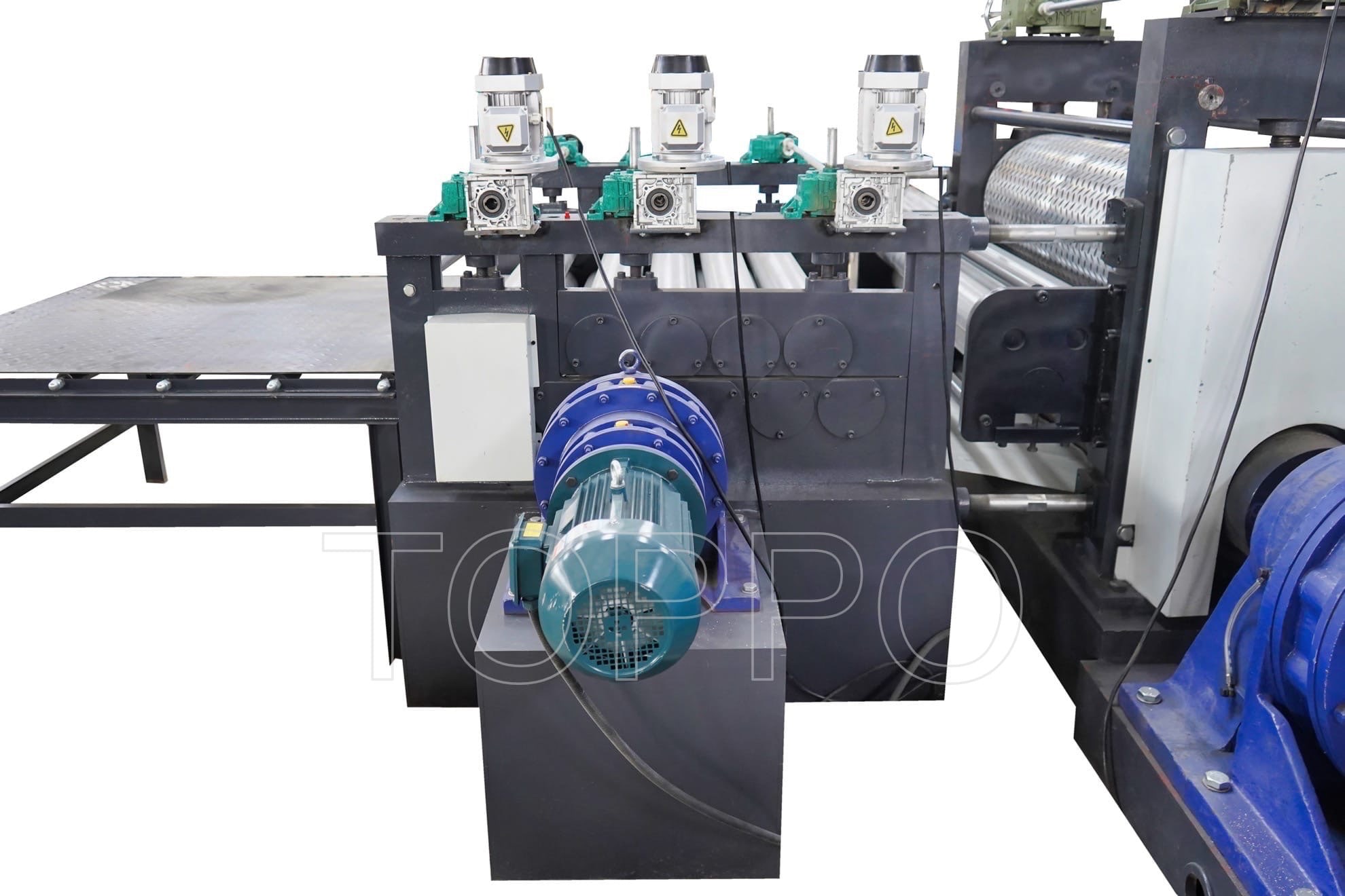 One-Roller Pattern Steel Embossing Machine for Metal Sheet Texturing