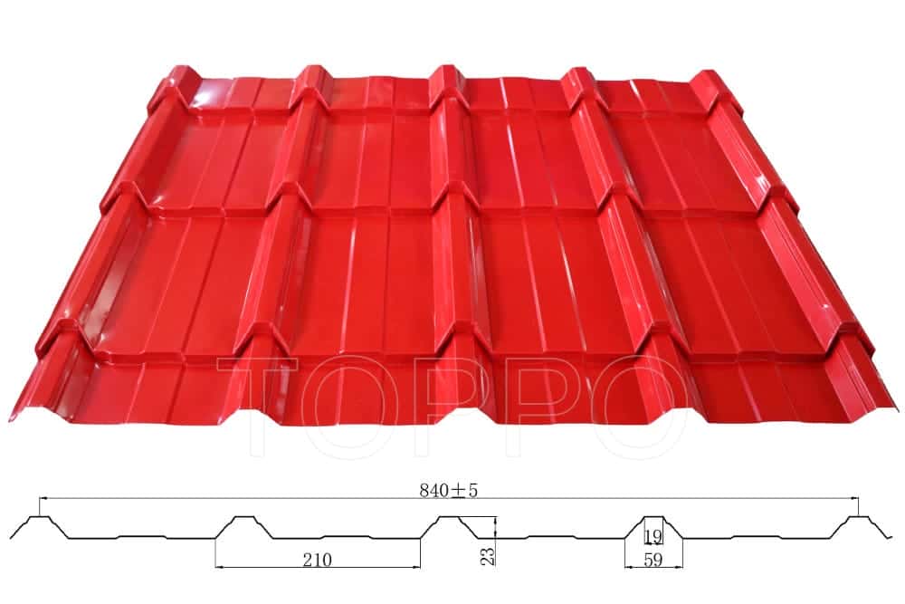 Automatic Glazed Roofing Panel Making Machine with Hydraulic Pressing System