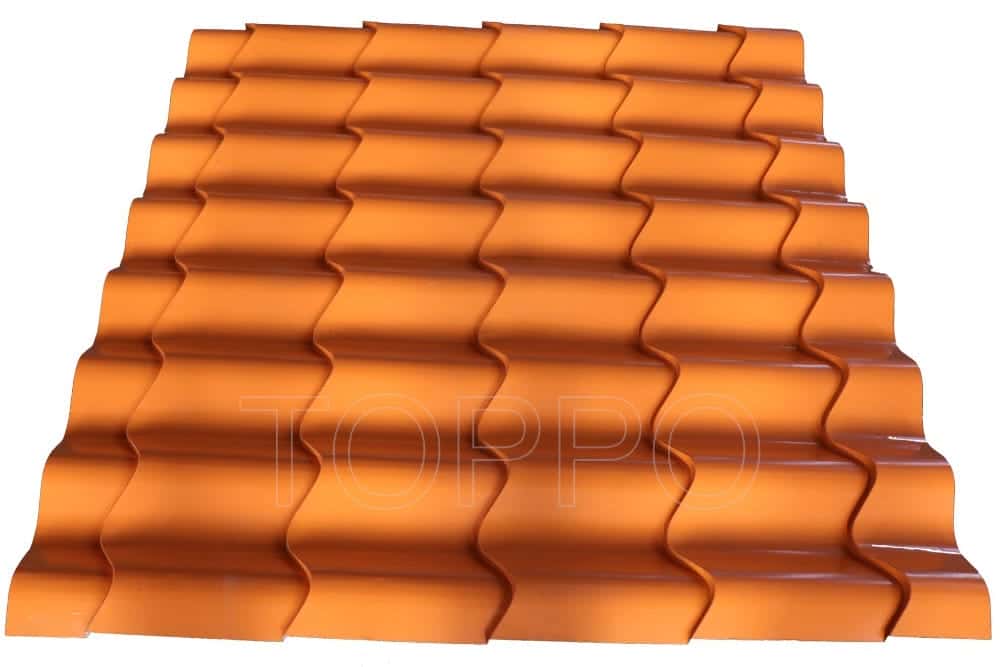 Hydraulic Glazed Tile Roll Forming Machine with Wave Cutting Design