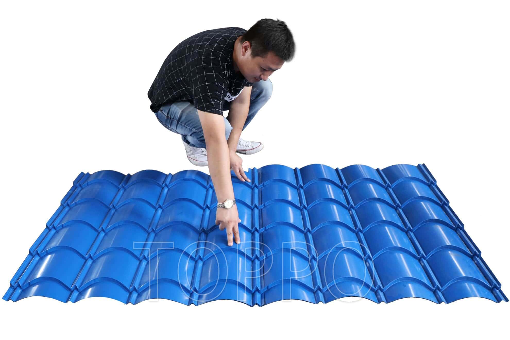 High Precision Glazed Tile Roll Forming Machine for Roofing Sheet Production