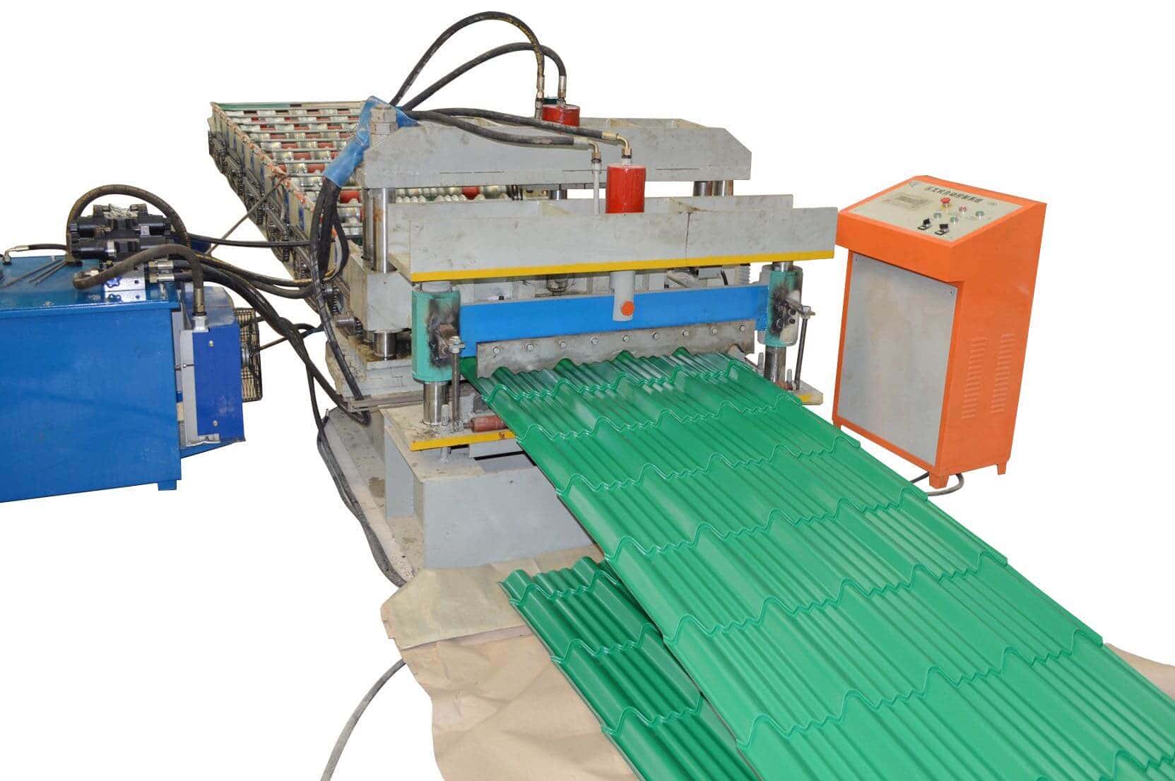 Economical Glazed Tile Roll Forming Machine with Simple Control Panel