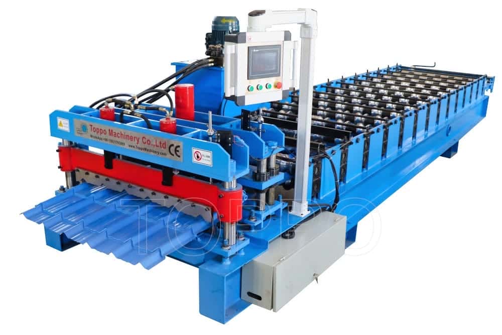 Toppo Glazed Tile Roll Forming Machine with PLC Control