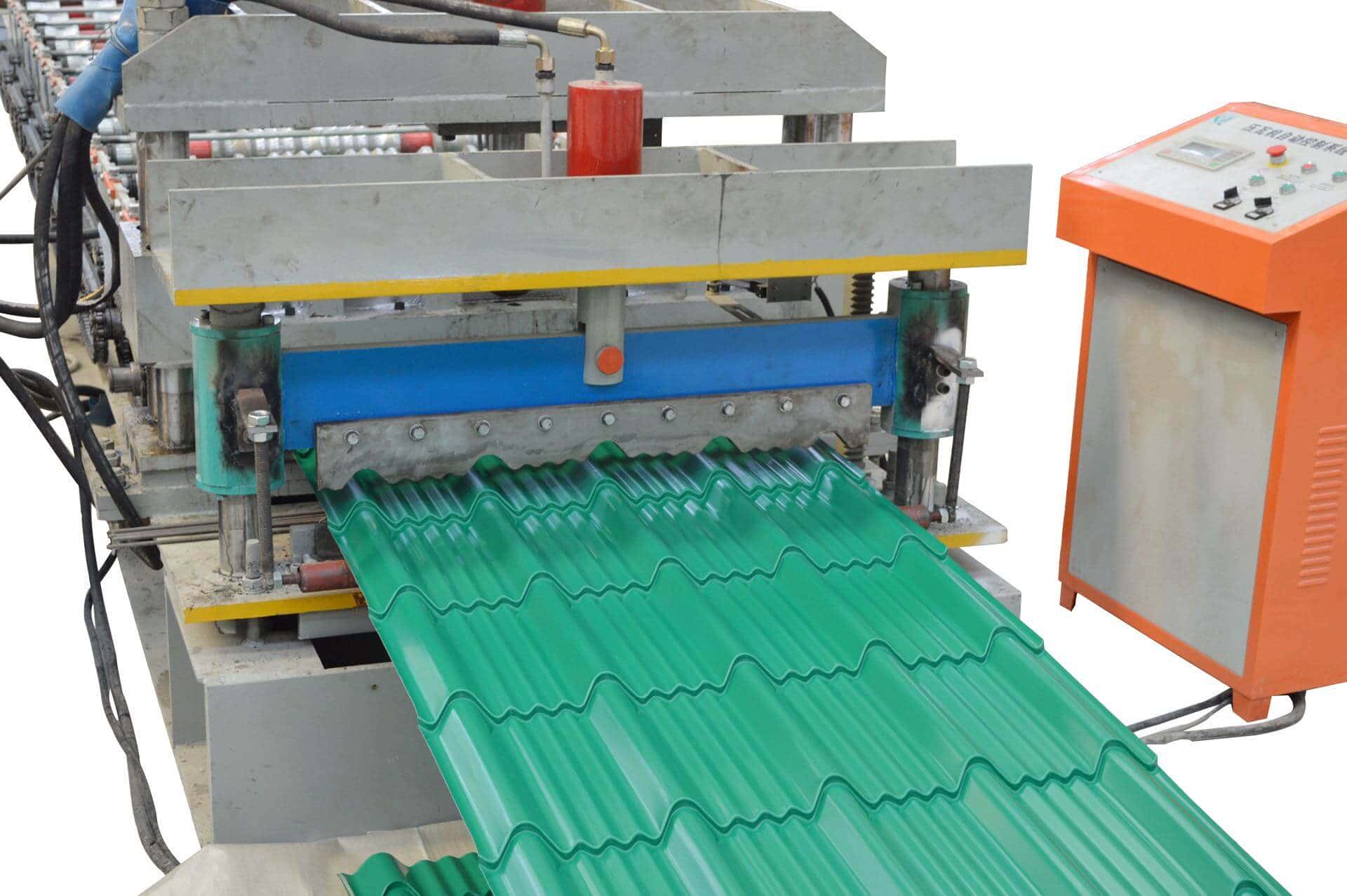 Economical Glazed Tile Roll Forming Machine with Simple Control Panel