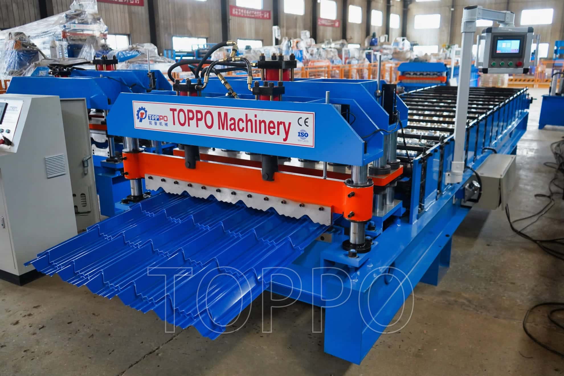 OEM ODM AG Roofing Panel Roll Forming Machine High Efficiency Metal Roof Sheet Line