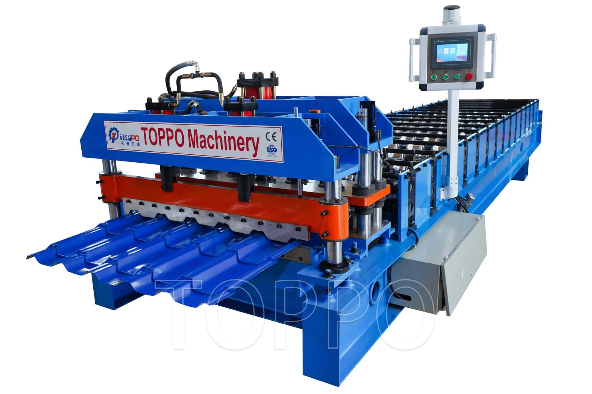Modern Glazed Tile Roll Forming Machine with Touch Screen Control