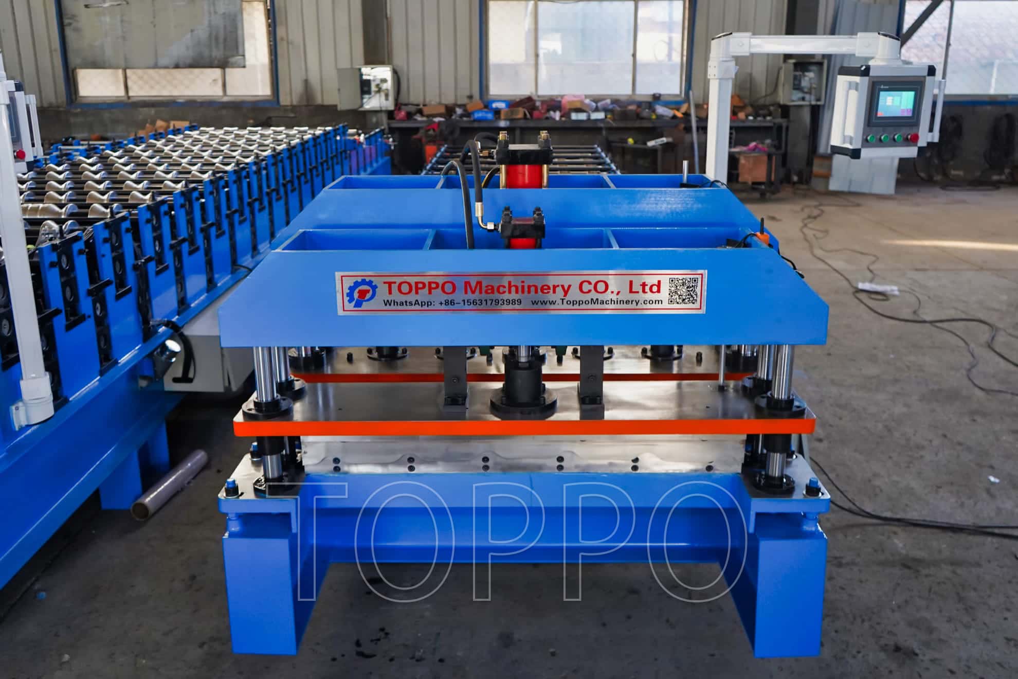 Glazed Tile Roll Forming Machine for Decorative Roofing Sheets
