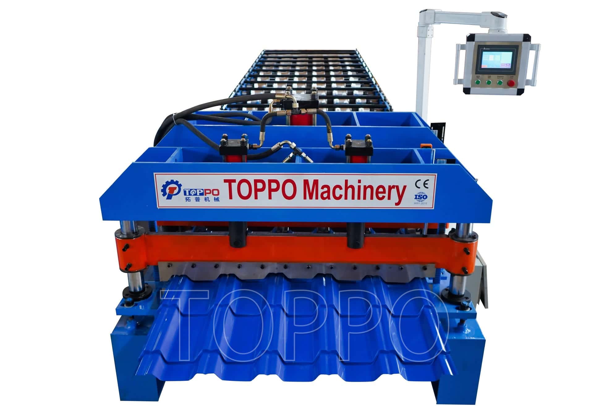 Modern Glazed Tile Roll Forming Machine with Touch Screen Control