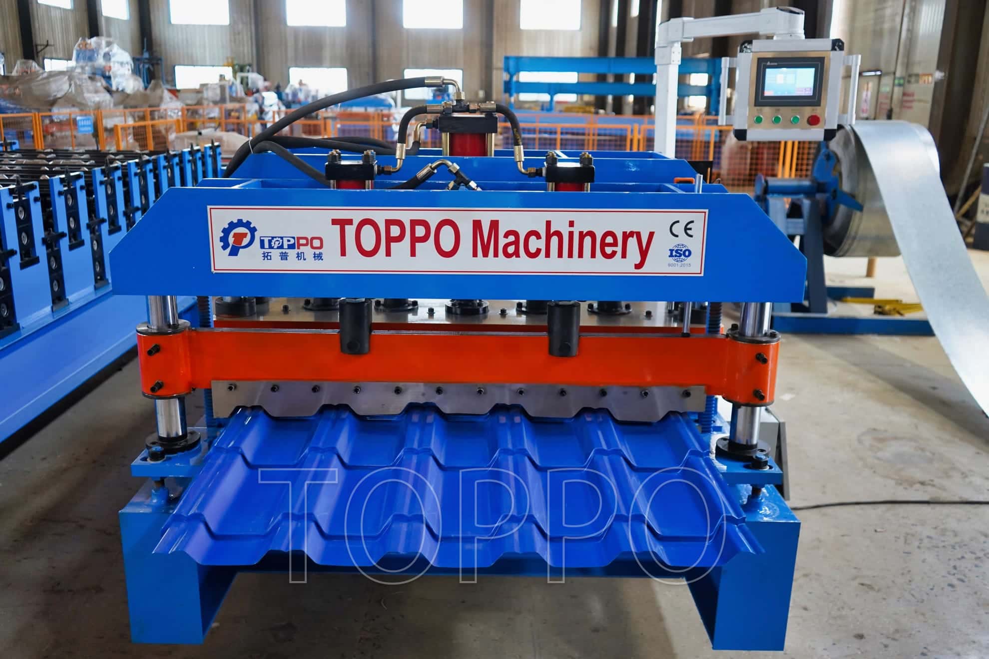 Advanced Glazed Tile Roll Forming Machine with Touchscreen Control