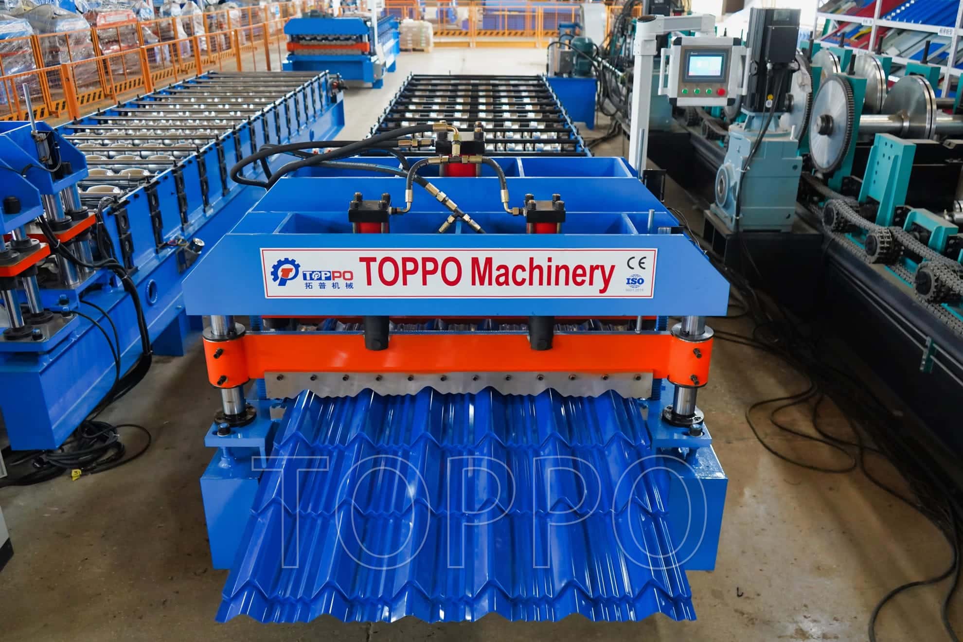 OEM ODM AG Roofing Panel Roll Forming Machine High Efficiency Metal Roof Sheet Line
