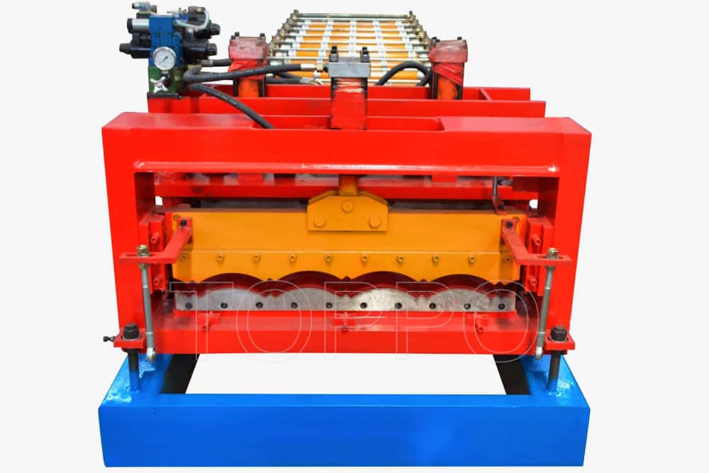 Automatic Corrugated Metal Roofing Panel Roll Forming Machine with Hydraulic Press