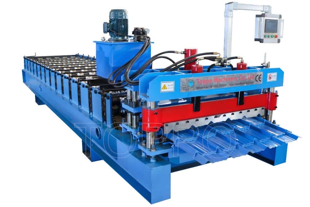 Toppo Glazed Tile Roll Forming Machine with PLC Control