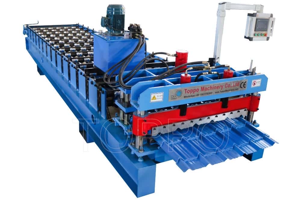 Hydraulic Roof Sheet Panel Glazed Tile Roll Forming Machine