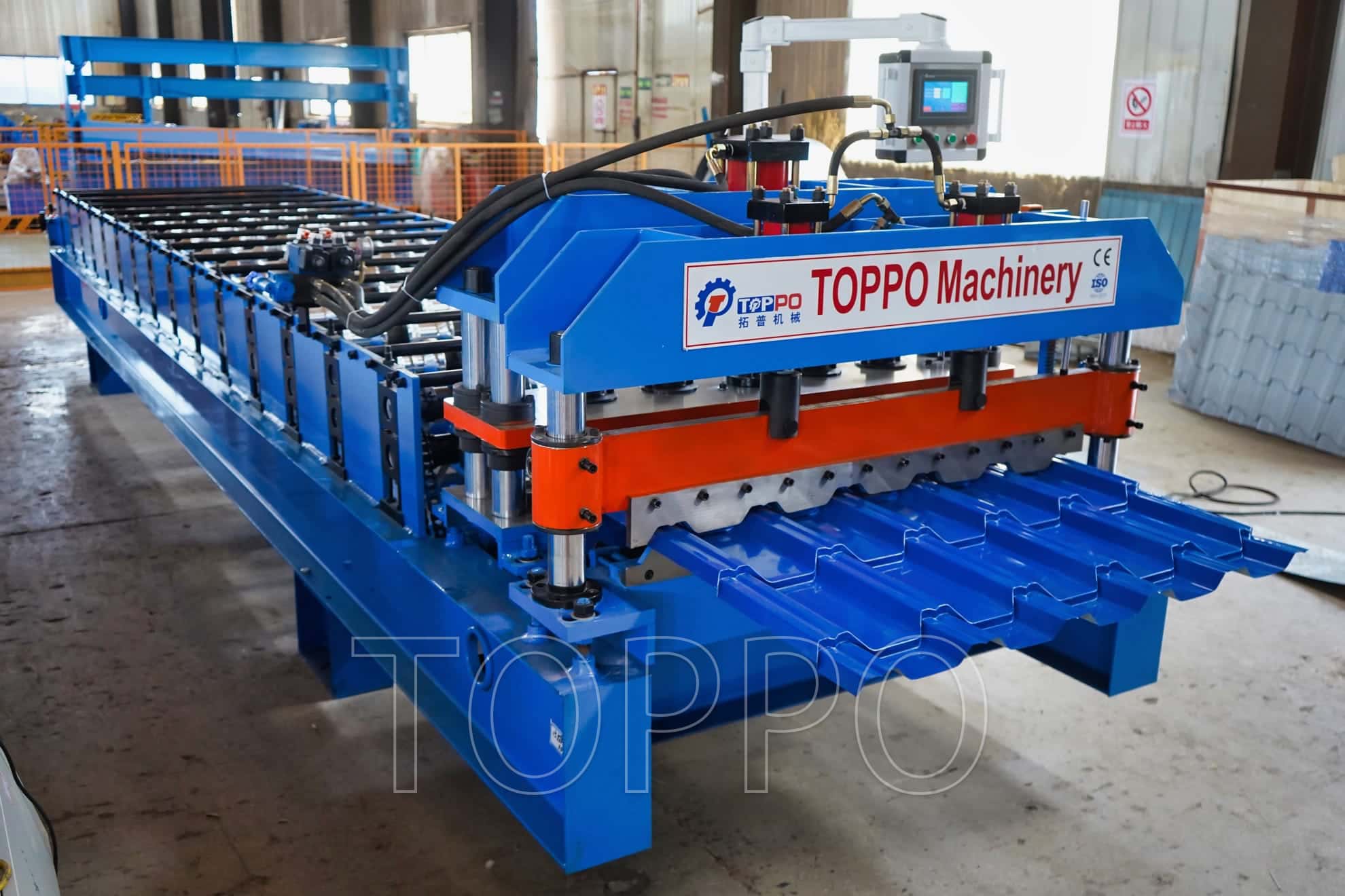 Modern Glazed Tile Roll Forming Machine with Touch Screen Control