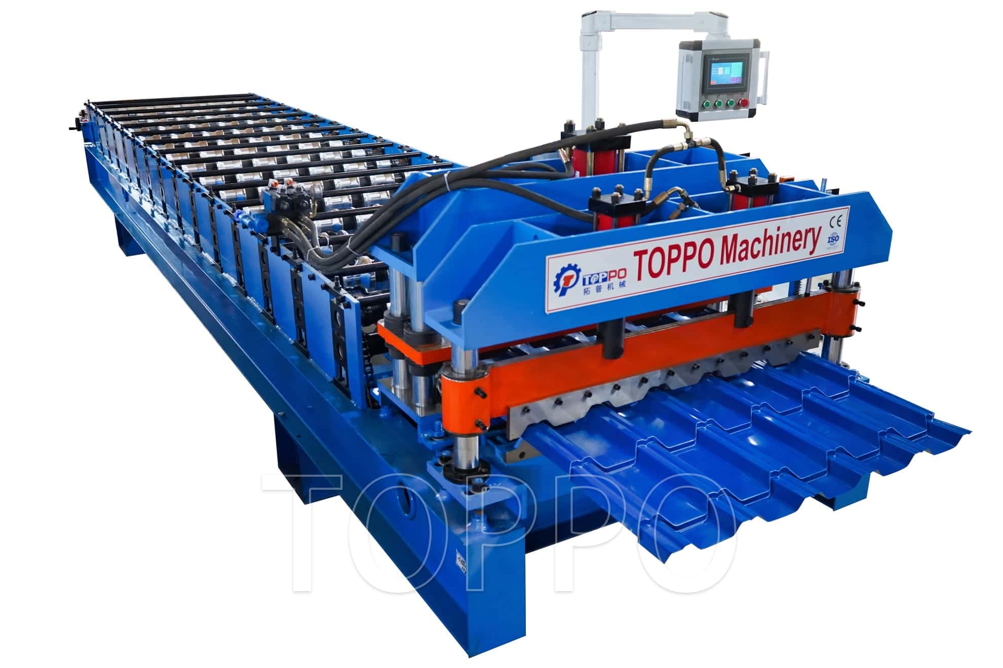 Modern Glazed Tile Roll Forming Machine with Touch Screen Control