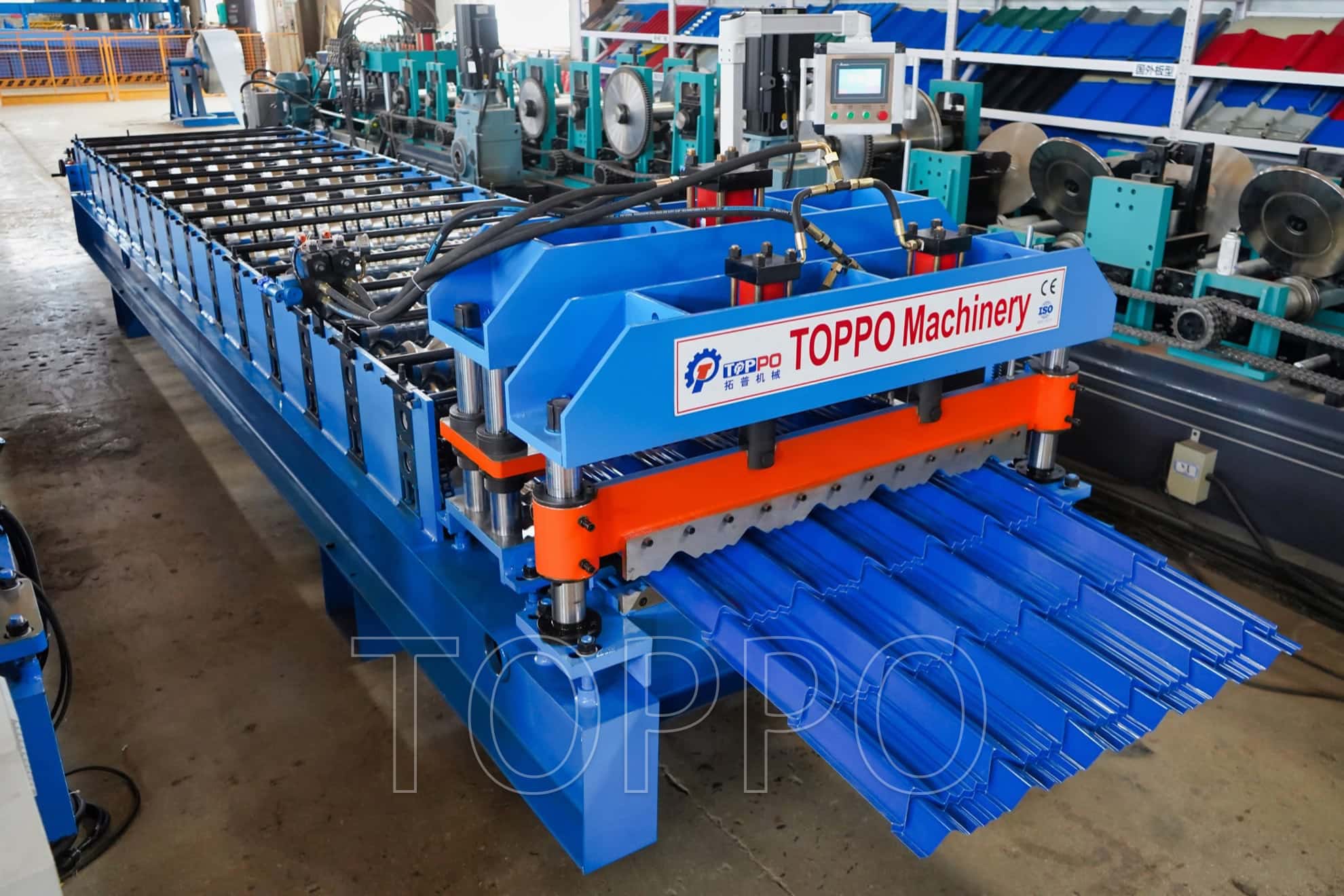 OEM ODM AG Roofing Panel Roll Forming Machine High Efficiency Metal Roof Sheet Line