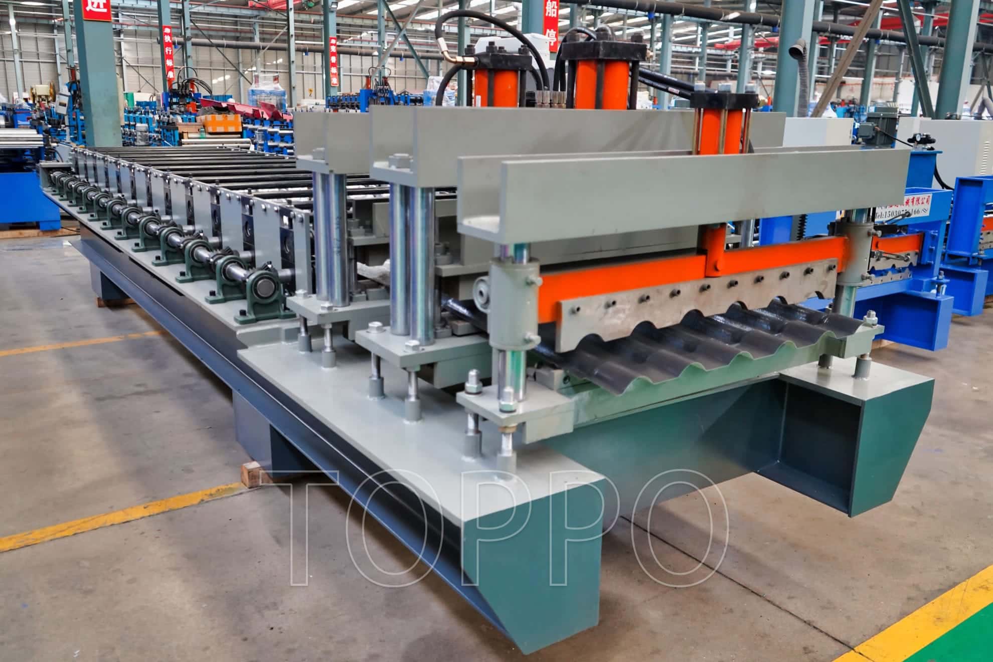 High Precision Glazed Tile Roll Forming Machine for Metal Roofing