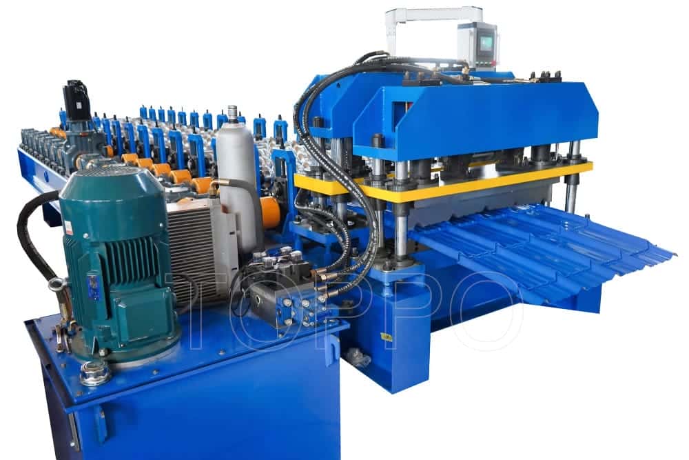 Industrial Glazed Tile Roll Forming Machine with Hydraulic Station