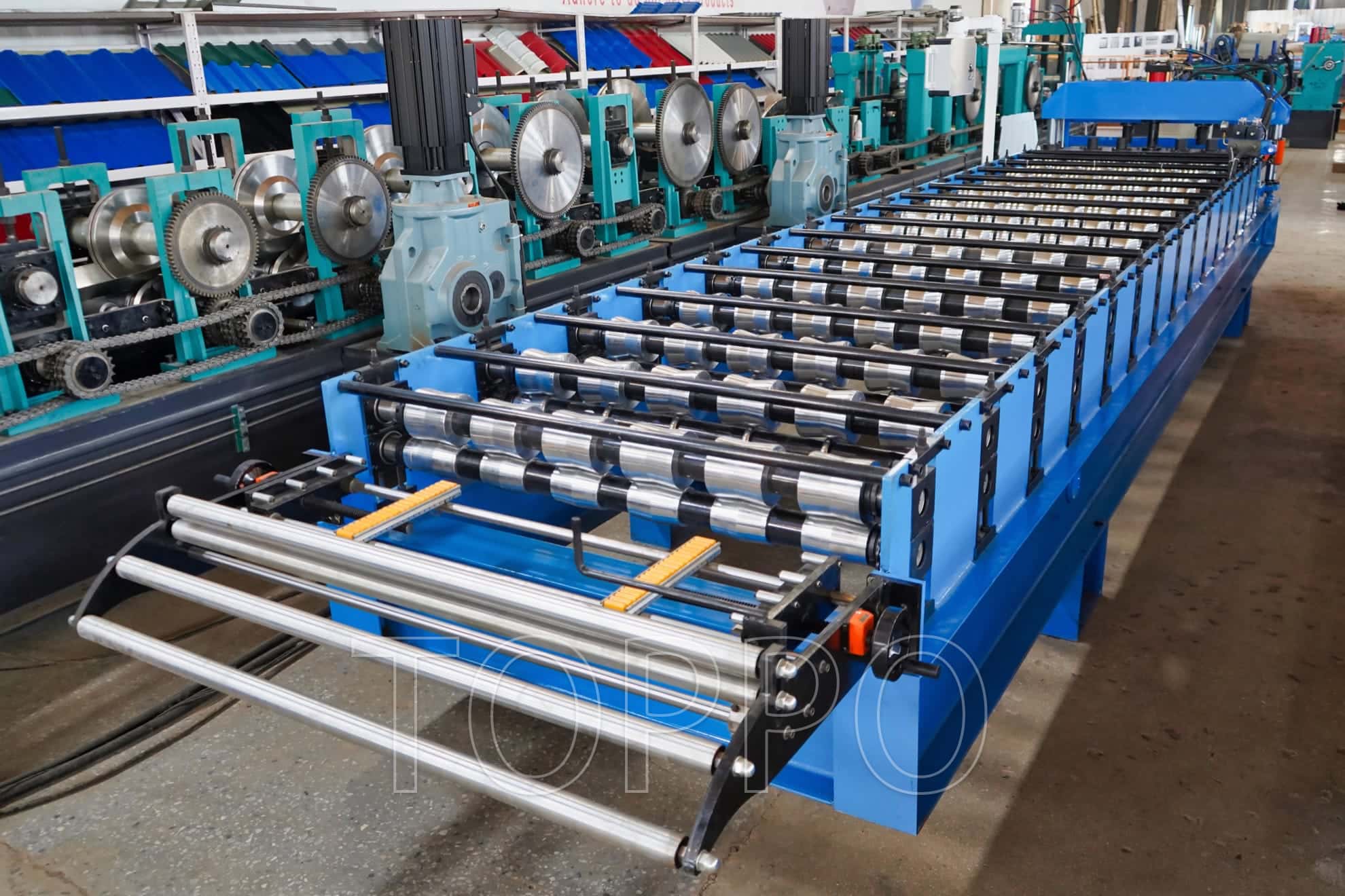High Speed Roofing Panel Making Machine for Corrugated Metal Roof Sheets