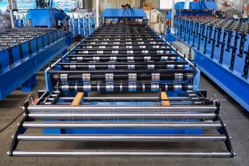 Smart Glazed Tile Roll Forming Machine with PLC & Touchscreen Panel