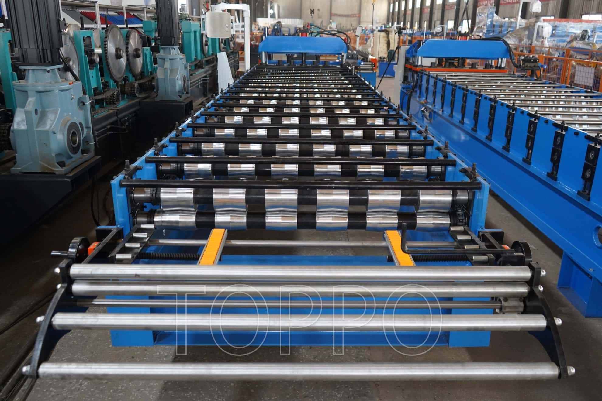 OEM ODM AG Roofing Panel Roll Forming Machine High Efficiency Metal Roof Sheet Line