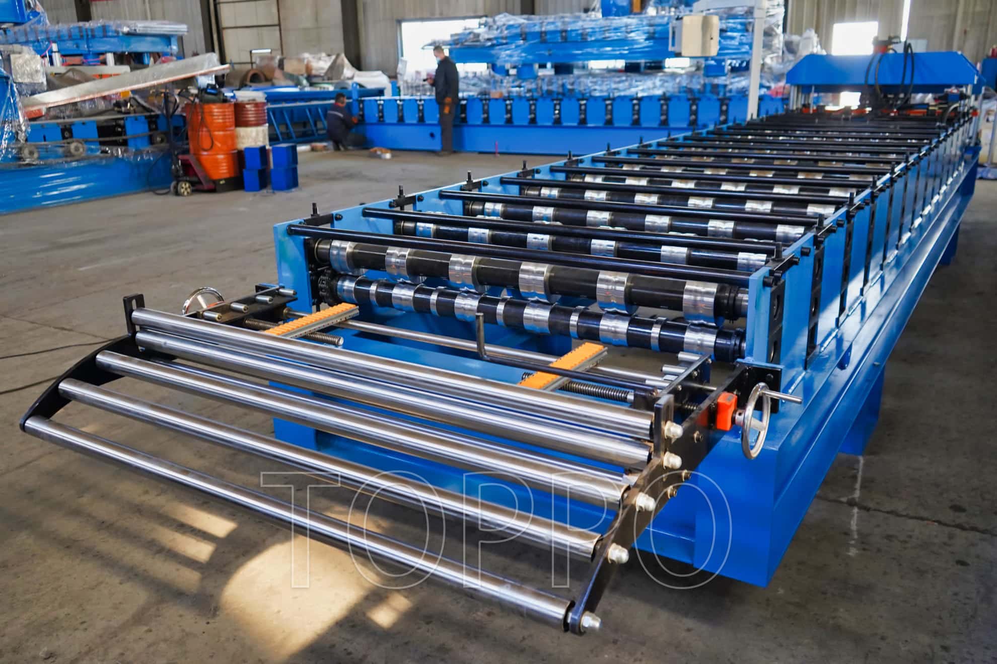 Touchscreen Controlled Glazed Tile Roll Forming Machine with CE Certificate
