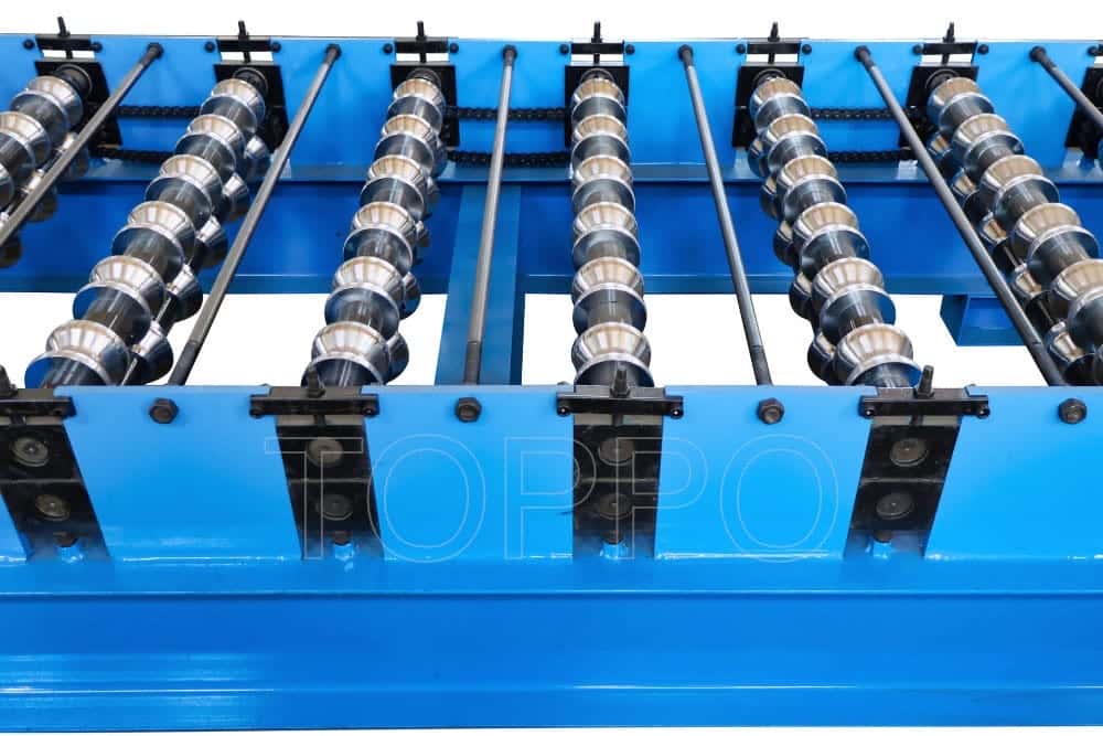Toppo Glazed Tile Roll Forming Machine with PLC Control