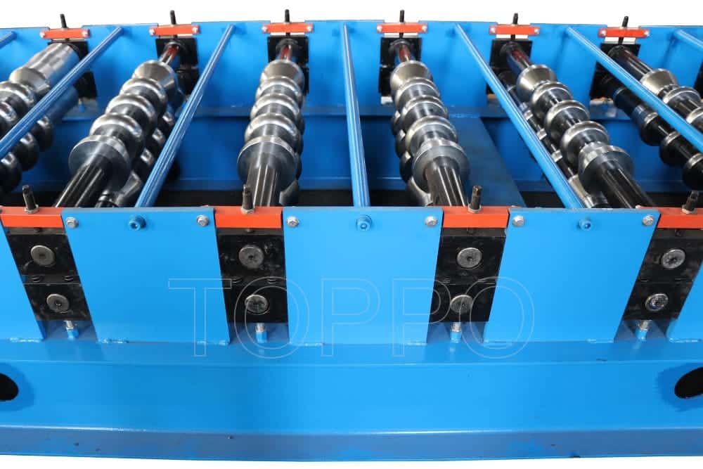 Hydraulic Glazed Tile Roofing Panel Making Machine Metal Roof Sheet Forming Line