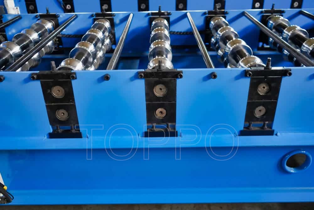 PLC Controlled Glazed Tile Roll Forming Machine with Hydraulic Cutting