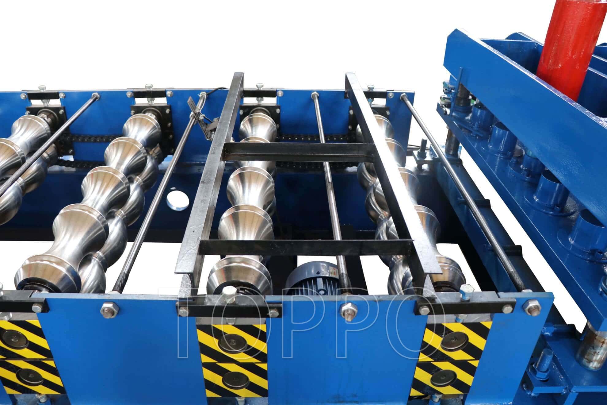 Automatic Glazed Tile Roll Forming Machine with PLC Control