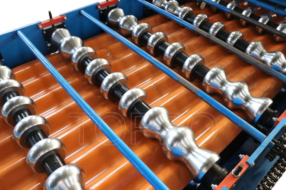 Automatic Glazed Tile Roll Forming Machine with Hydraulic Cutting