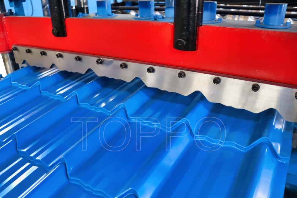 Toppo Glazed Tile Roll Forming Machine with PLC Control