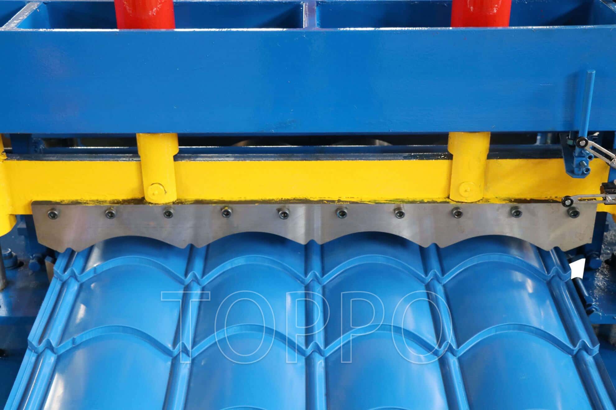 Automatic Glazed Tile Roll Forming Machine with PLC Control