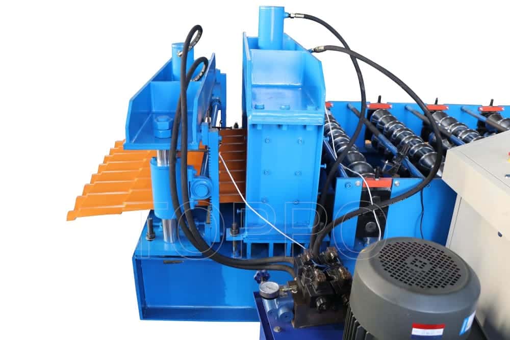 Hydraulic Glazed Tile Roofing Panel Making Machine Metal Roof Sheet Forming Line