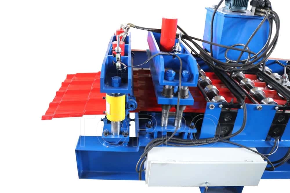 High Speed Glazed Tile Roll Forming Machine with Color Tile Output