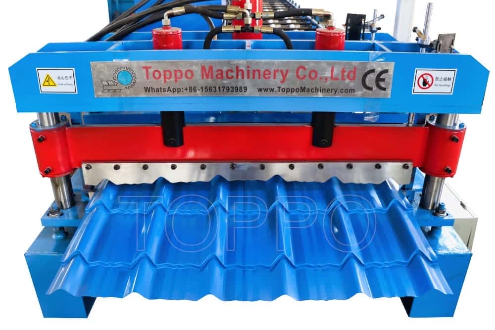 Toppo Glazed Tile Roll Forming Machine with PLC Control