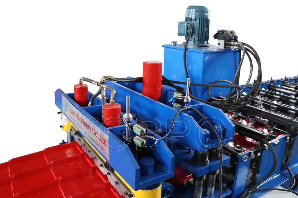 High Speed Glazed Tile Roll Forming Machine with Color Tile Output