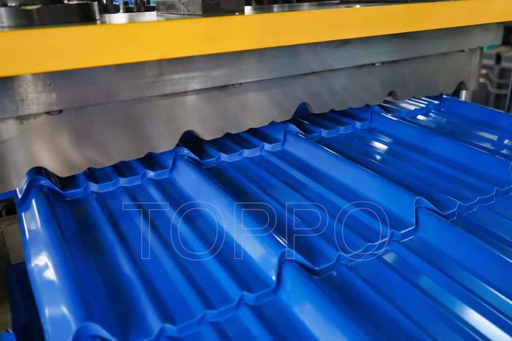Industrial Glazed Tile Roll Forming Machine with Hydraulic Station
