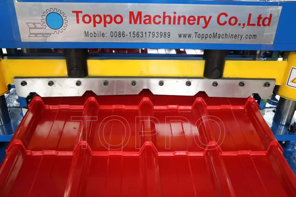 High Speed Glazed Tile Roll Forming Machine with Color Tile Output