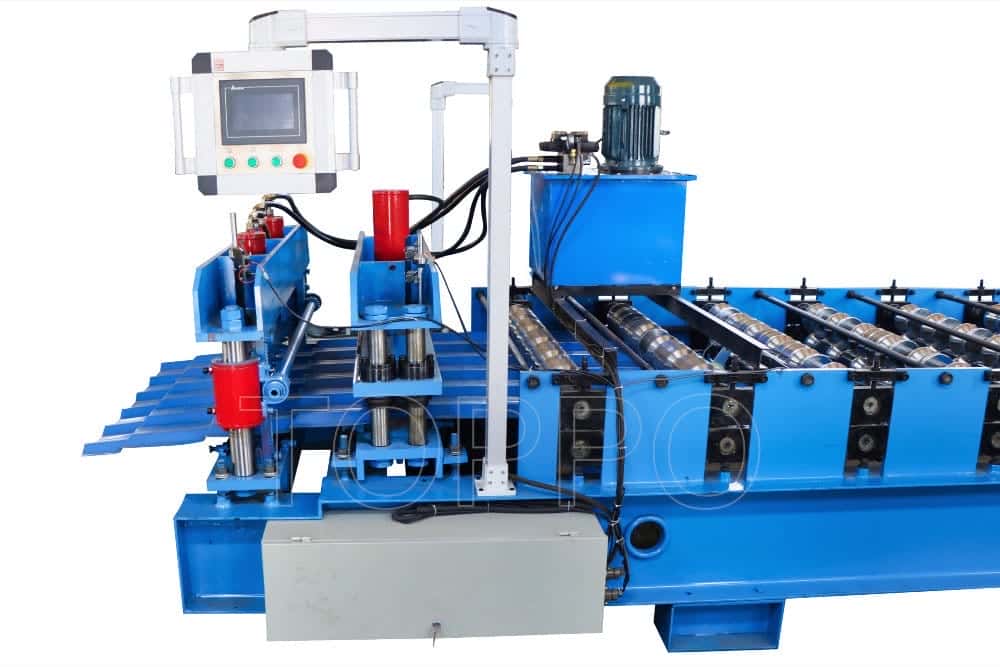Toppo Glazed Tile Roll Forming Machine with PLC Control