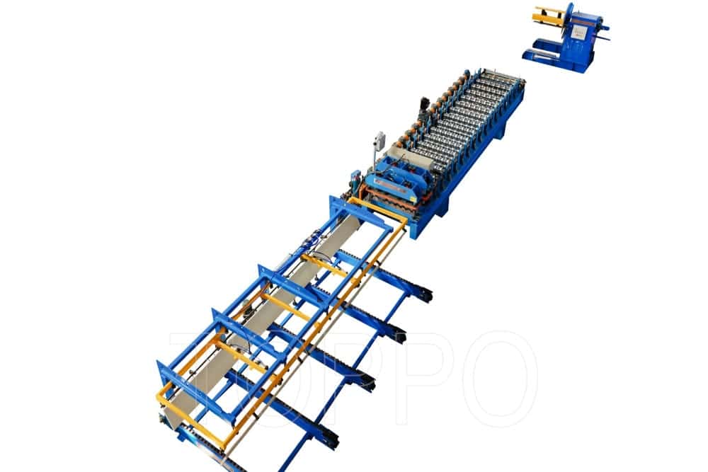 Fully Automatic Glazed Tile Roll Forming Line with Precision Rollers
