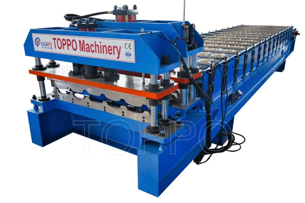 Compact Glazed Tile Roll Forming Machine for Roofing Production