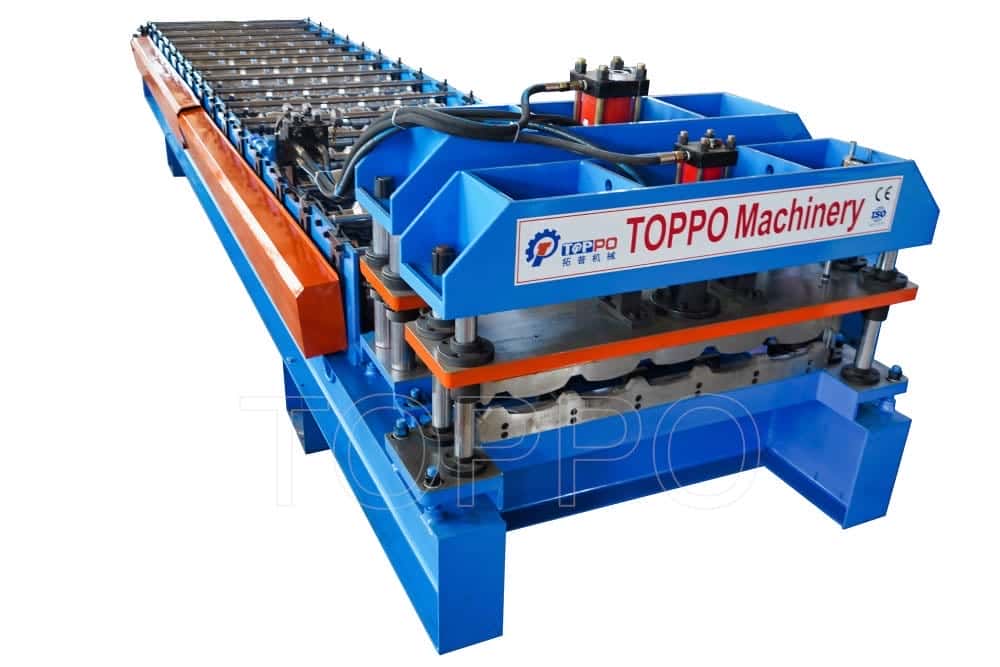 Compact Glazed Tile Roll Forming Machine for Roofing Production