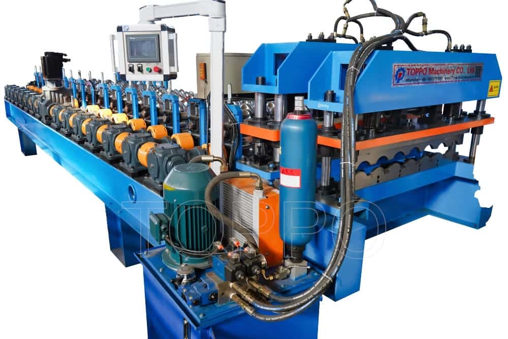 Automatic Glazed Tile Roll Forming Machine with High-Speed Production