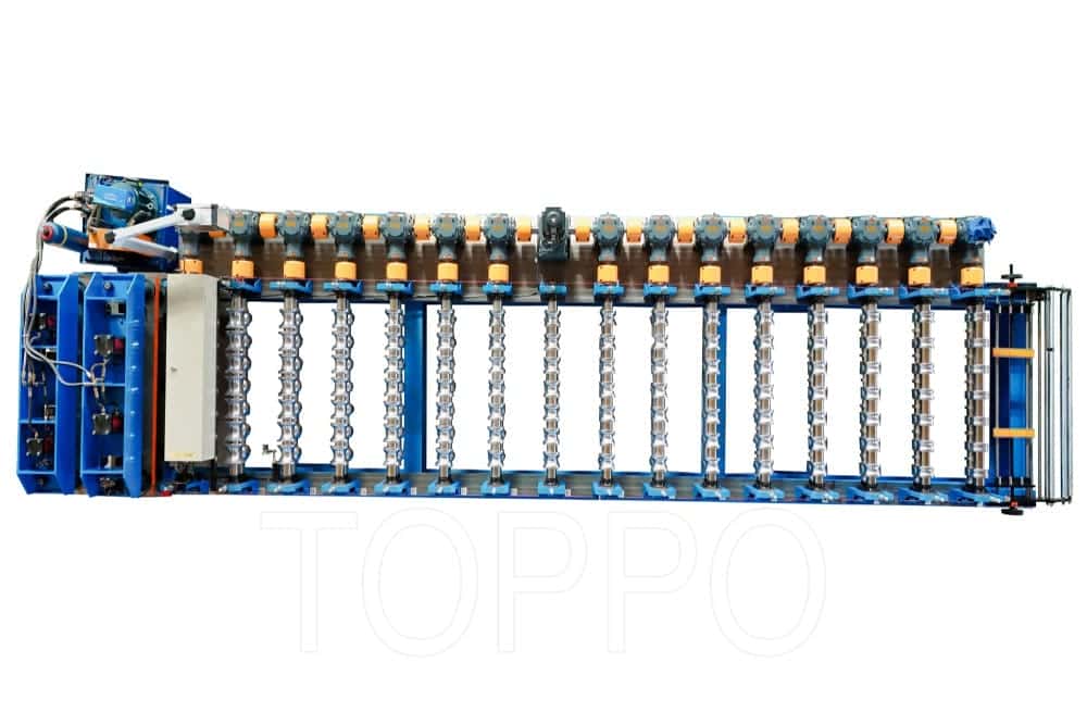 Industrial Glazed Tile Roll Former with Dual Hydraulic Cutting System