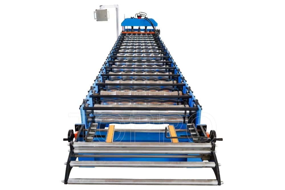 Green Glazed Tile Roll Forming Machine with PLC Control