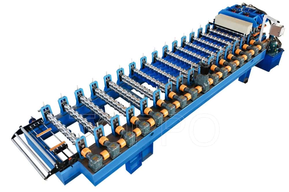 Precision Glazed Tile Roll Forming Machine with Double Hydraulic System