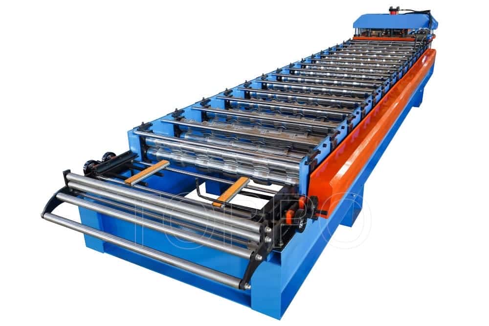 Compact Glazed Tile Roll Forming Machine for Roofing Production