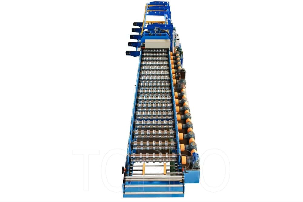 Industrial Glazed Tile Roll Former with Dual Hydraulic Cutting System